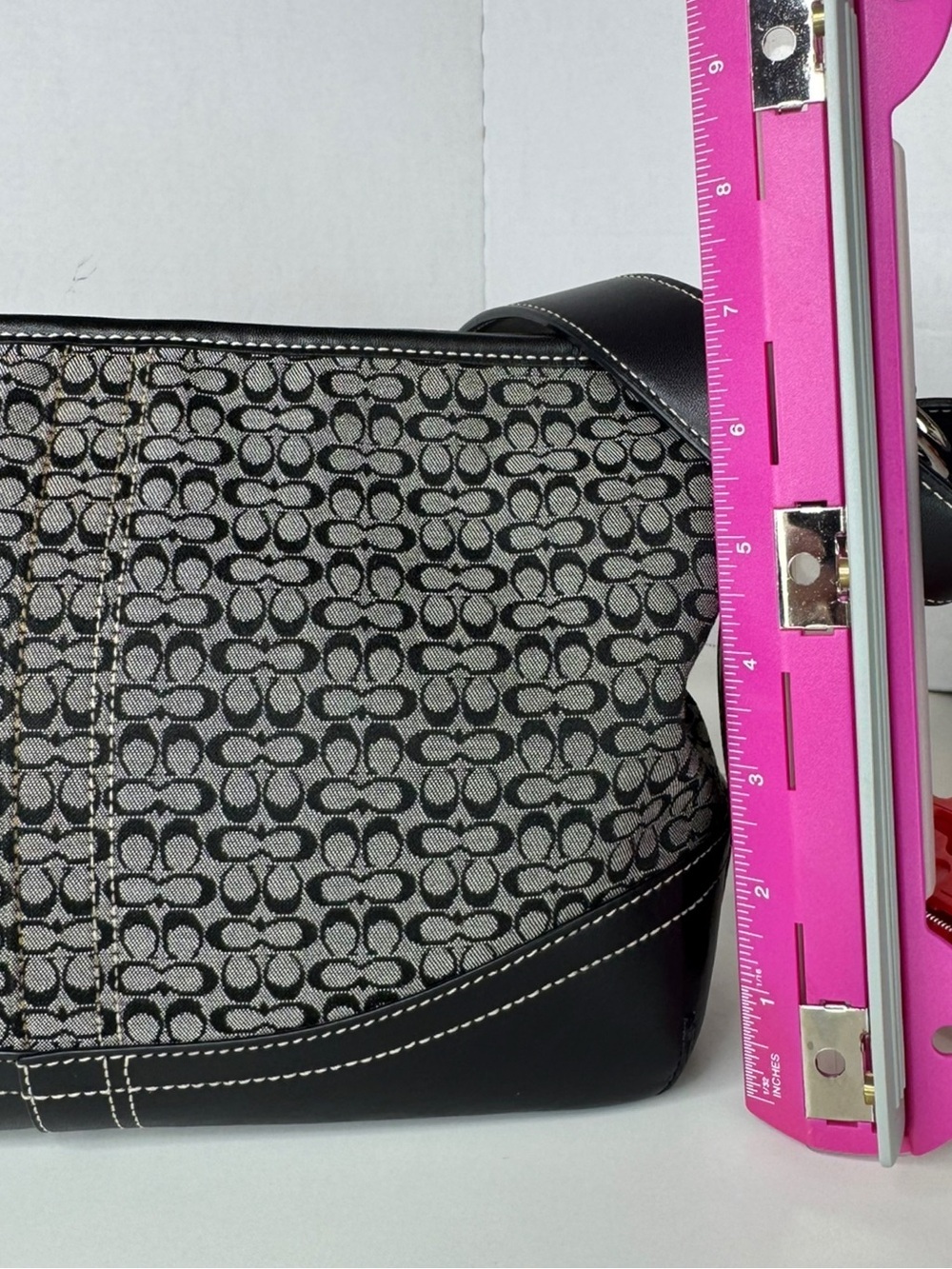 Coach Black Signature C Y2K F10945 Jacquard Soho Hobo Crossbody Bag - Picture 13 of 16